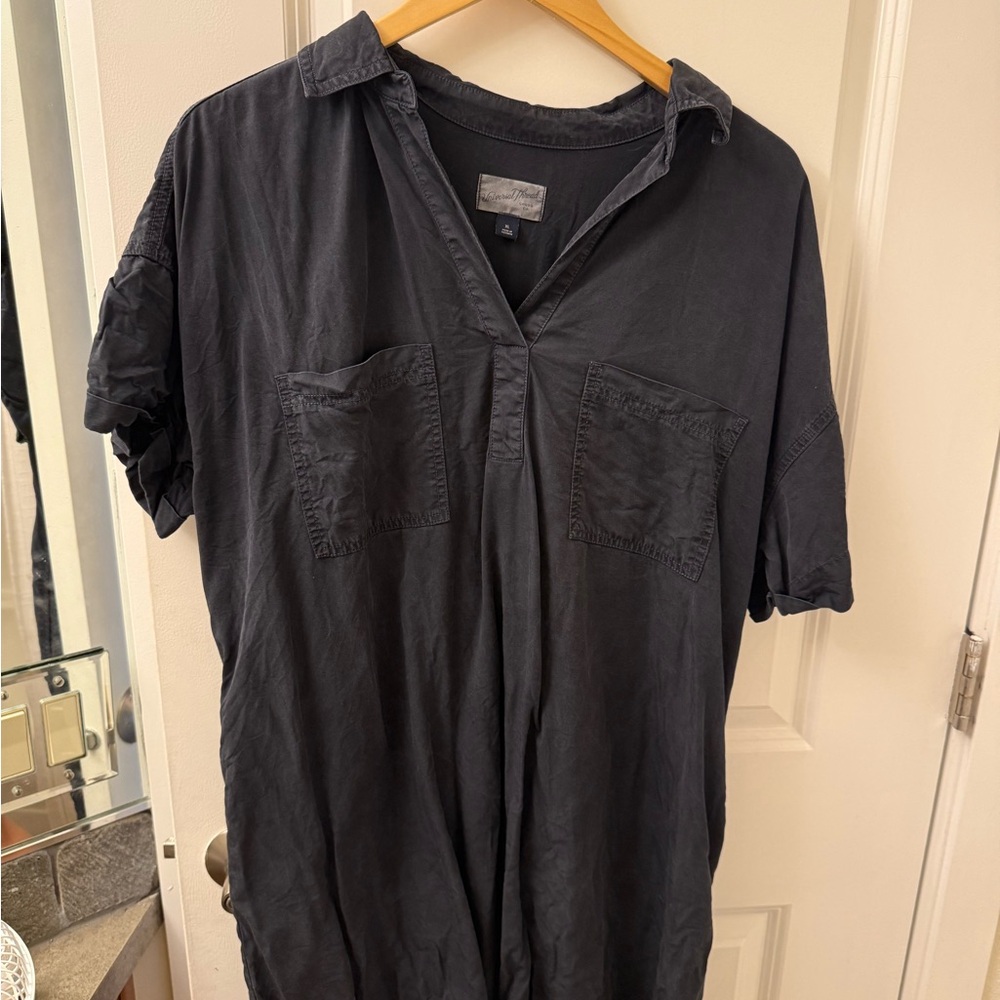 Universal Thread Navy Casual Collared Dress